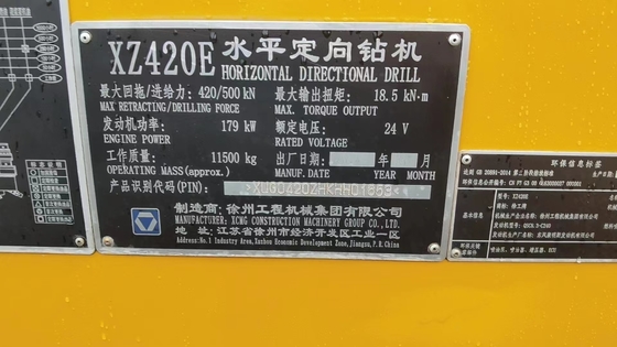 used hdd machine 42ton, used hdd rig 42ton, used xcmg horizontal directional drill XZ420E