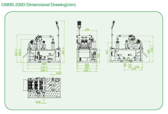 GNMS-200D mud recycling system,economy mud recycling system, 200GPM mud recycling system