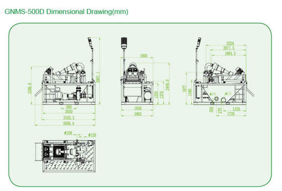 GNMS-500D mud recycling system,economy mud recycling system, 500GPM mud recycling system