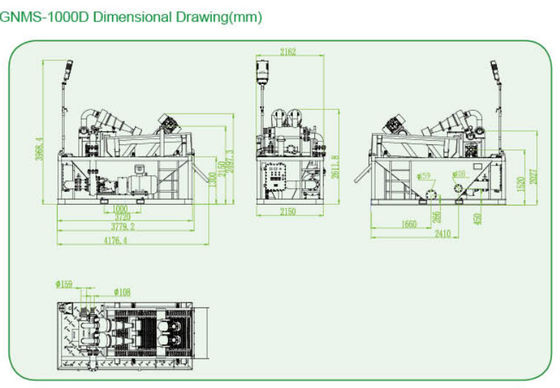 GNMS-1000D mud recycling system,economy mud recycling system, 1000GPM mud recycling system