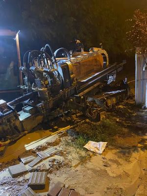 42ton horizontal directional drilling machine, project Ф219steel pipe, drilling distance 1010m.